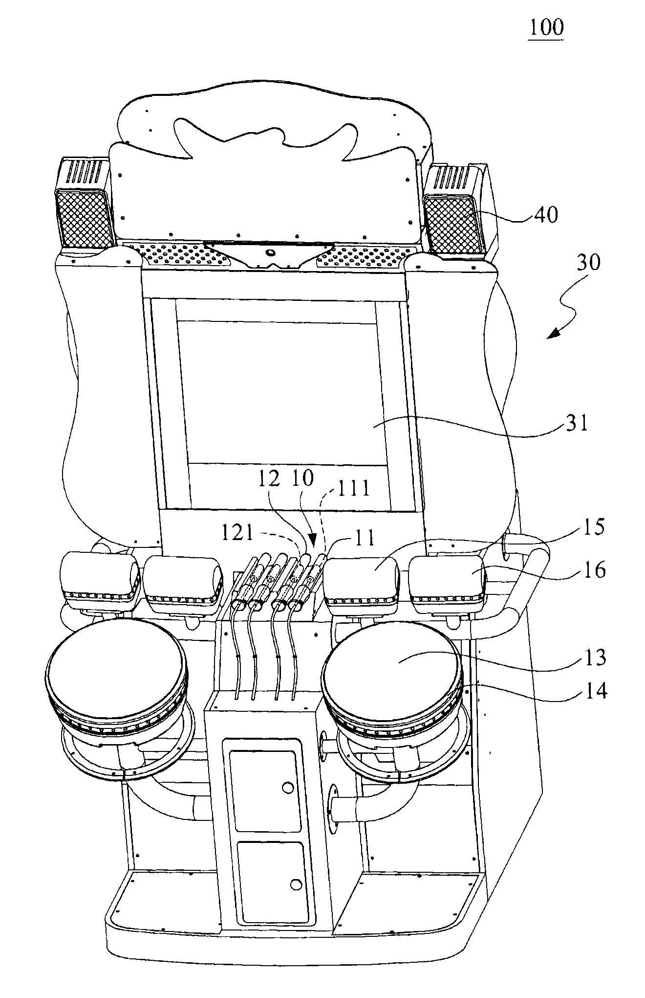 Rhythmic game device