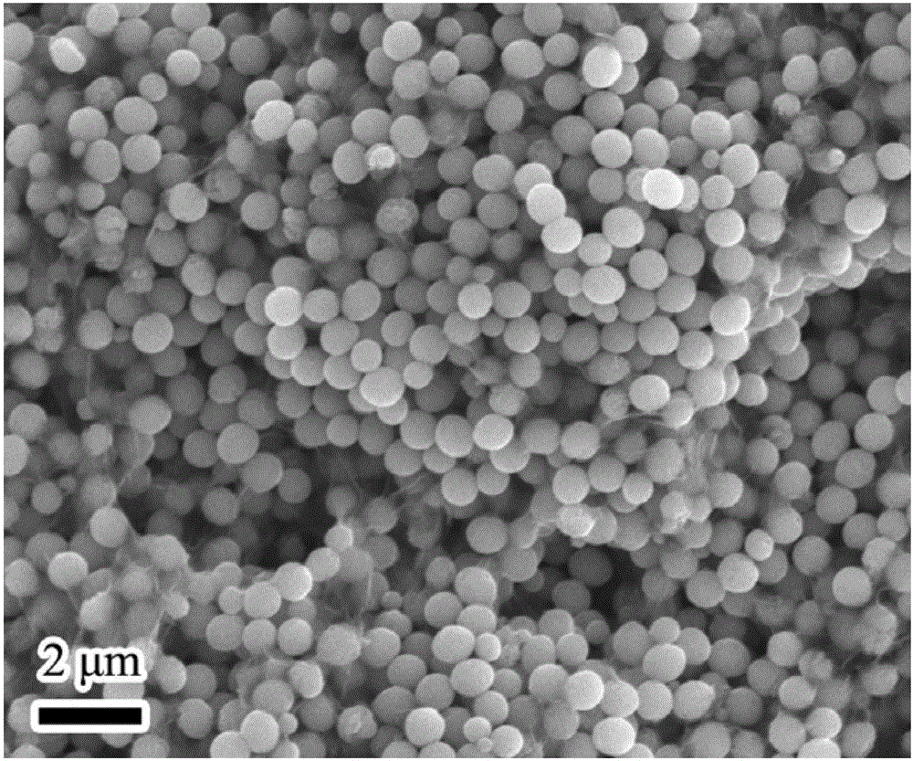 Preparation method of graphene/ ferric oxide/ polyaniline composite material