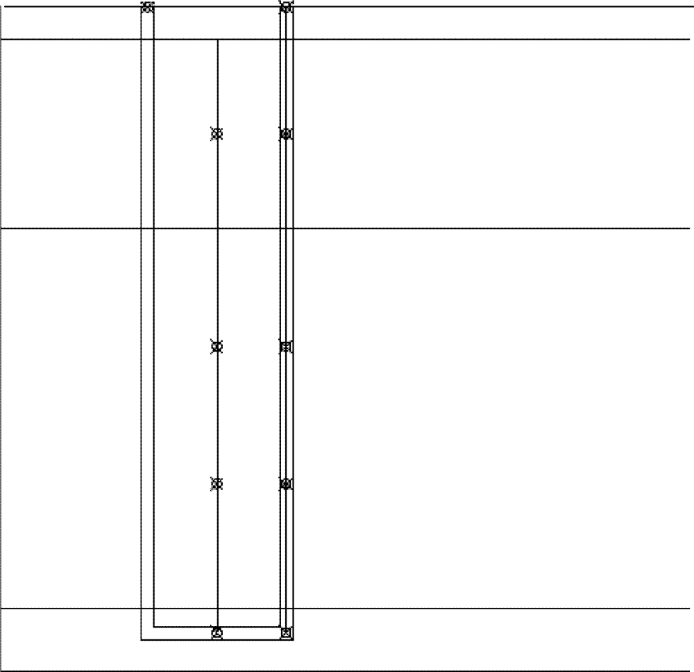 Indoor model test apparatus for ground source heat pump rock soil thermal response testing and application thereof