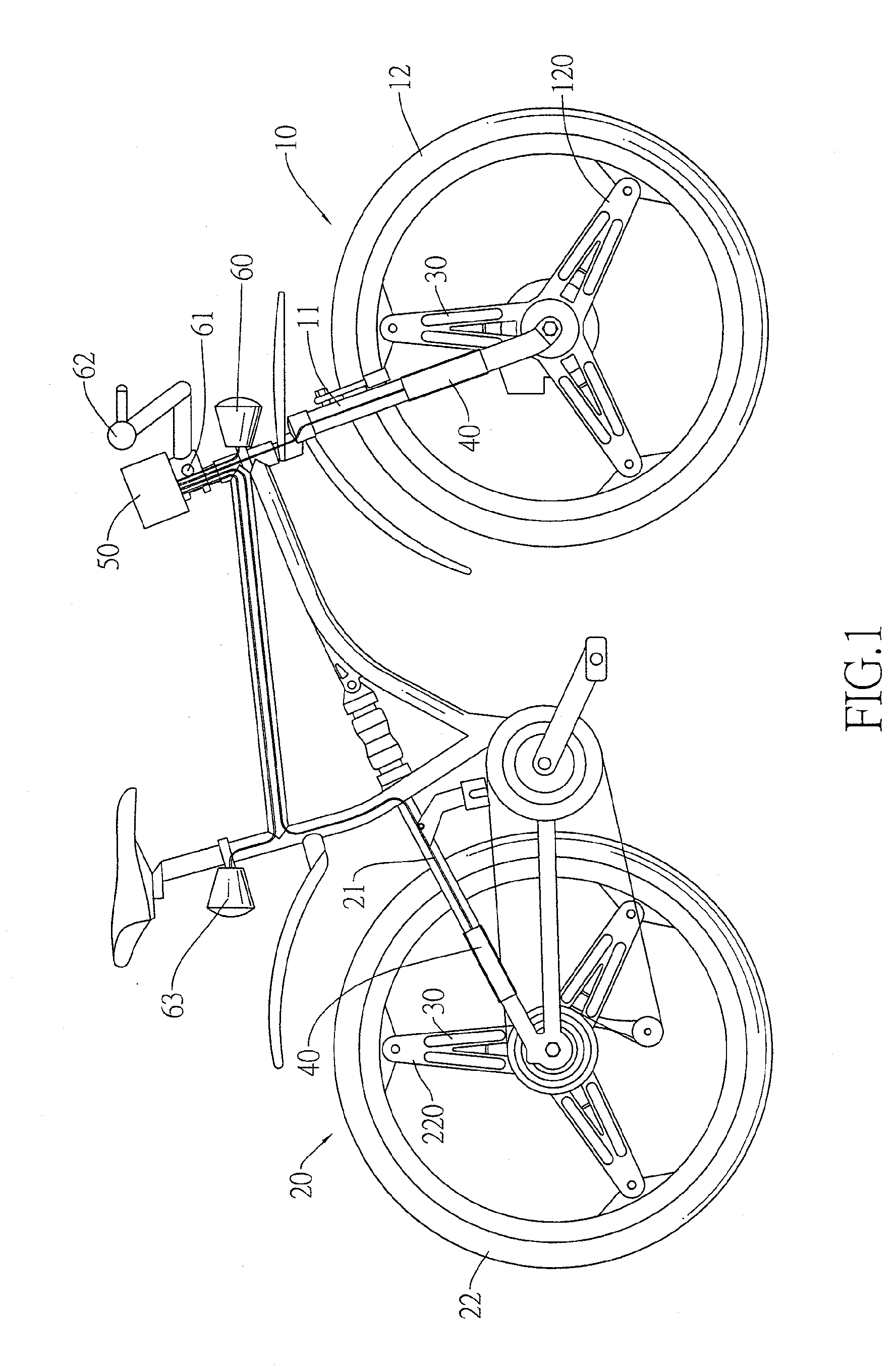 Bicycle with at least one generator