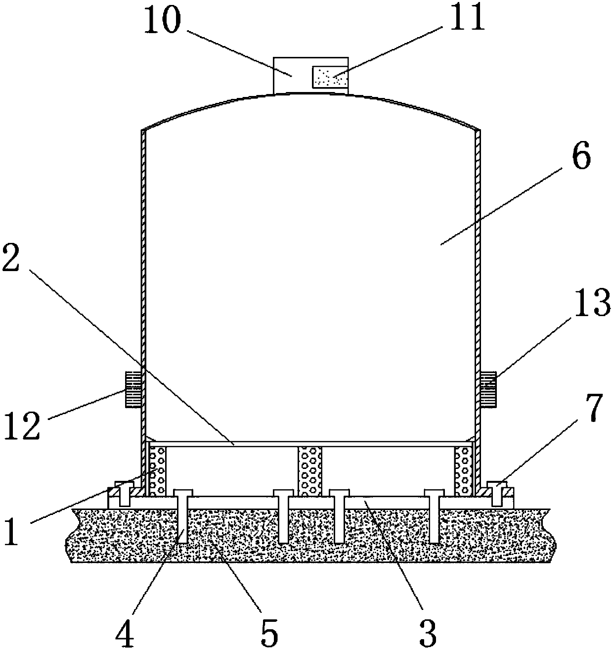 Electronic weighing instrument with good dustproof effect