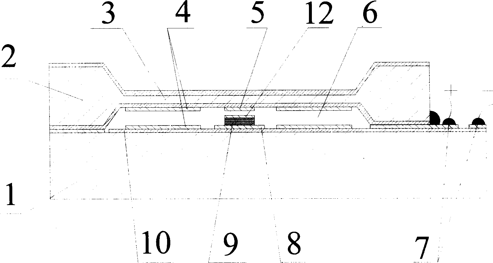 Resonant tunneling micro mechanical force sensor and method for manufacturing the same