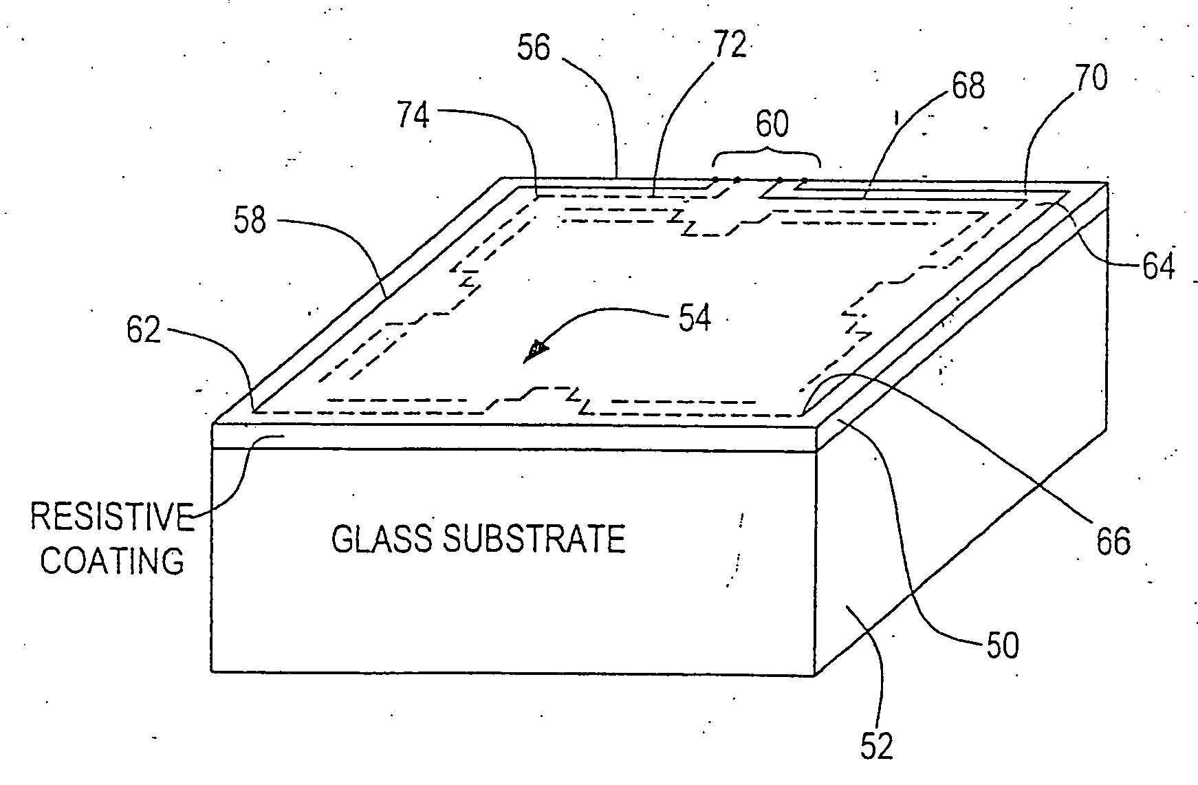 Touch screen panel with integral wiring traces