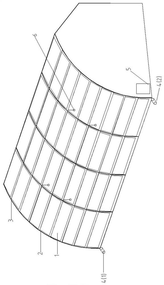 Solar double-sided photovoltaic power generation internal shading system for greenhouse