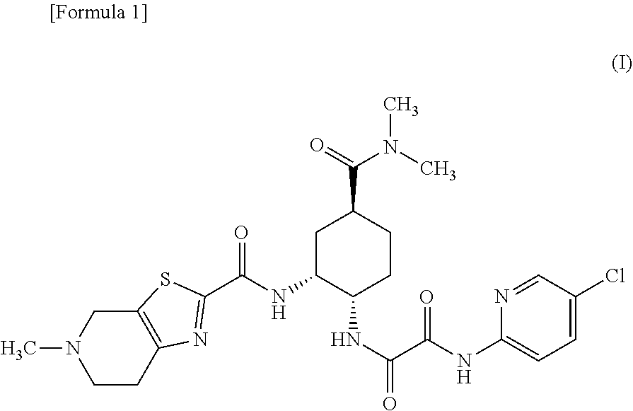 Granules containing diamine derivative