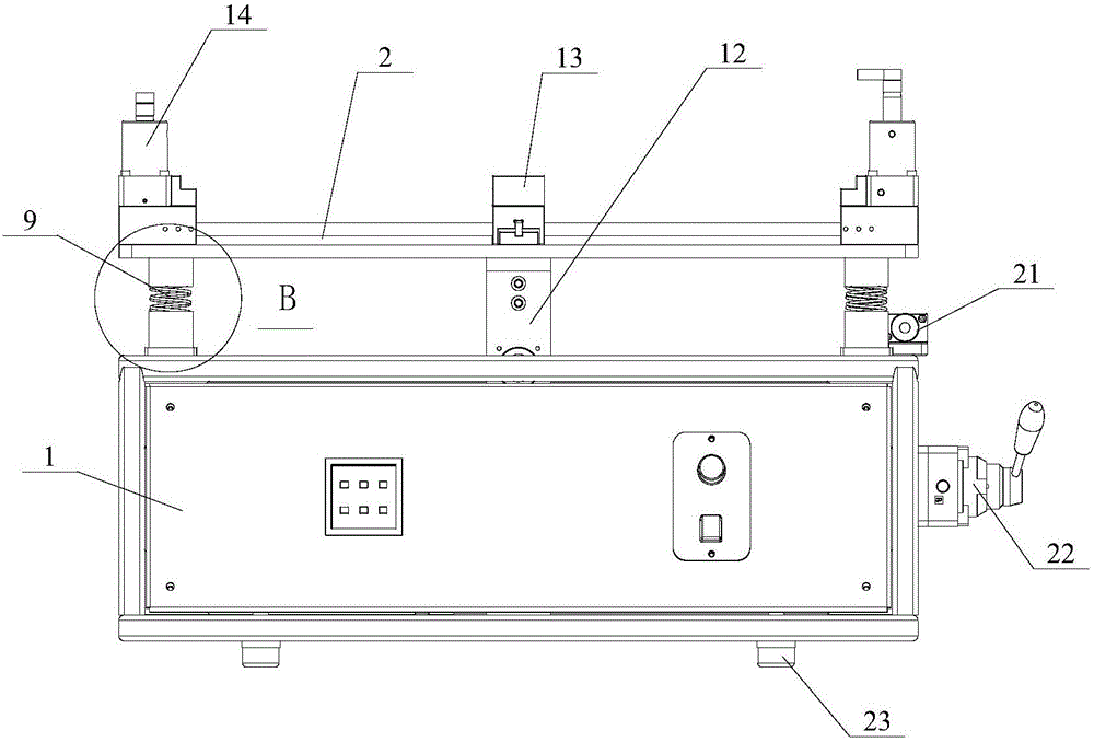 Semi-automatic vibrating table