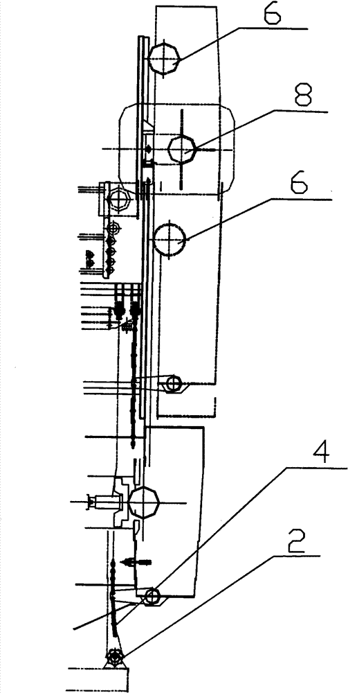 Automatic hydraulic side rolling type super-large hatch cover