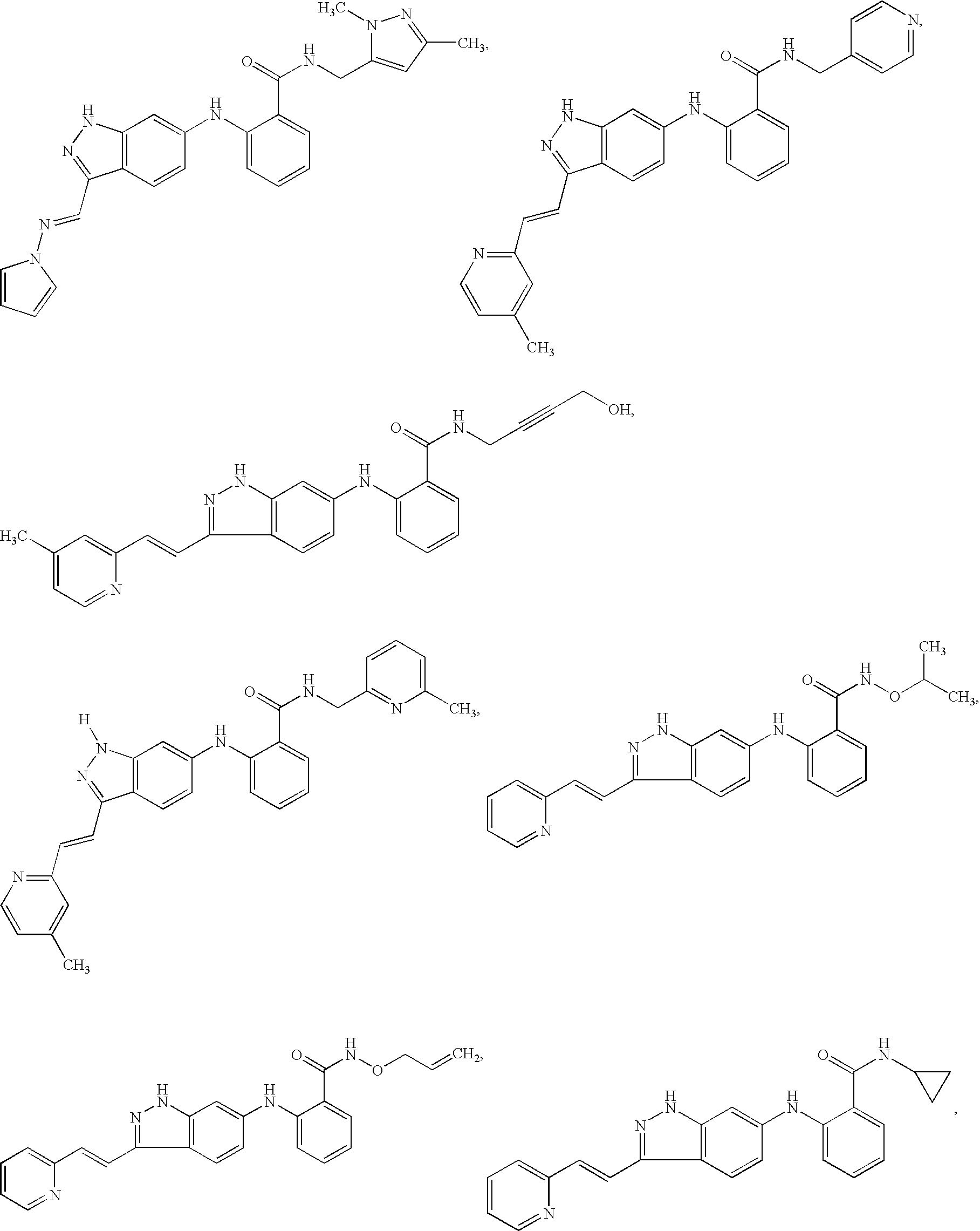 Indazole compounds and pharmaceutical compositions for inhibiting protein kinases, and methods for their use