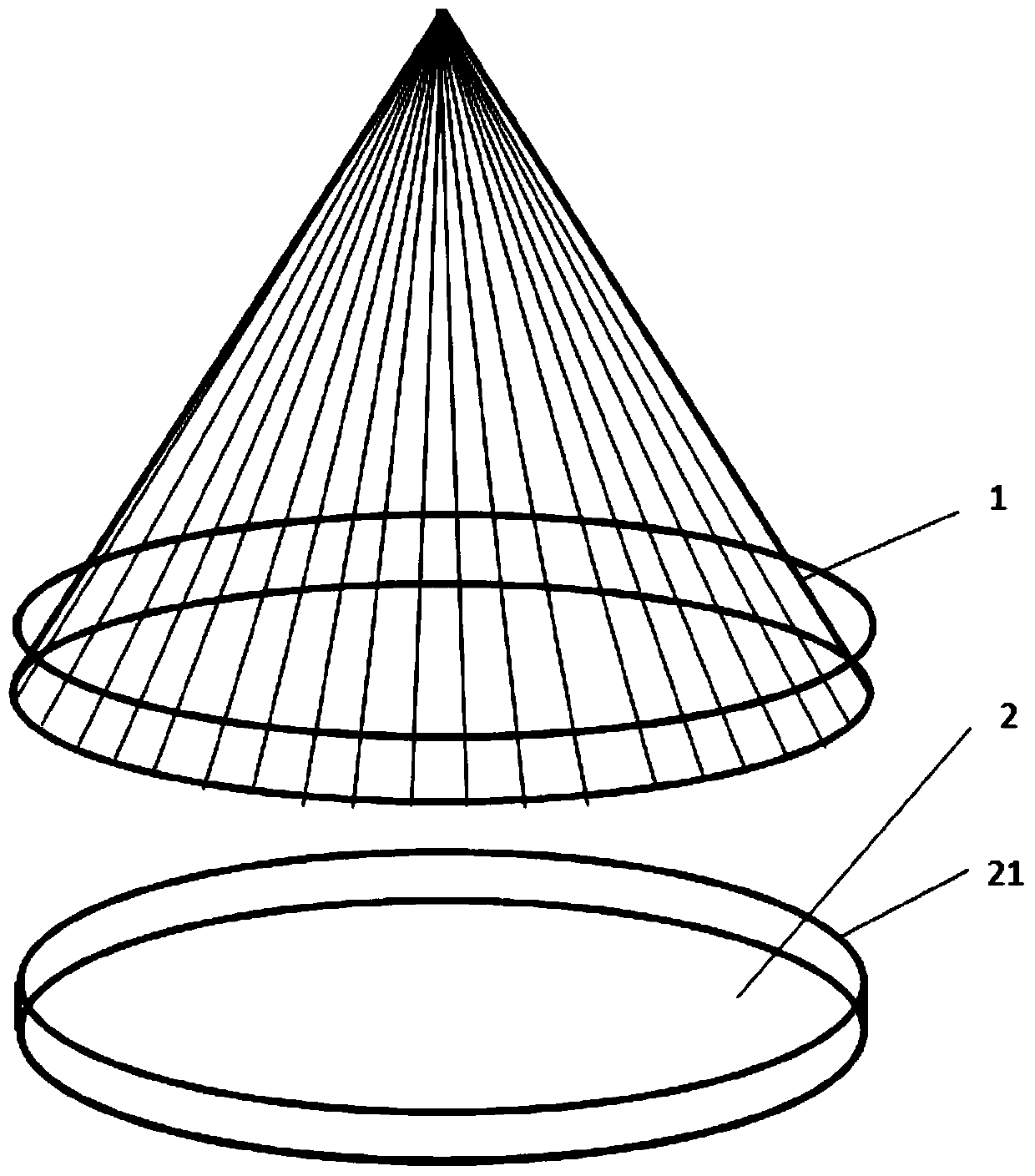 Device for collecting parasites in large yellow croaker culture pond and method for eliminating them