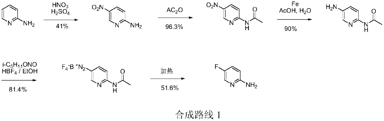 A kind of convenient preparation method of 2-amino-5-halopyridine