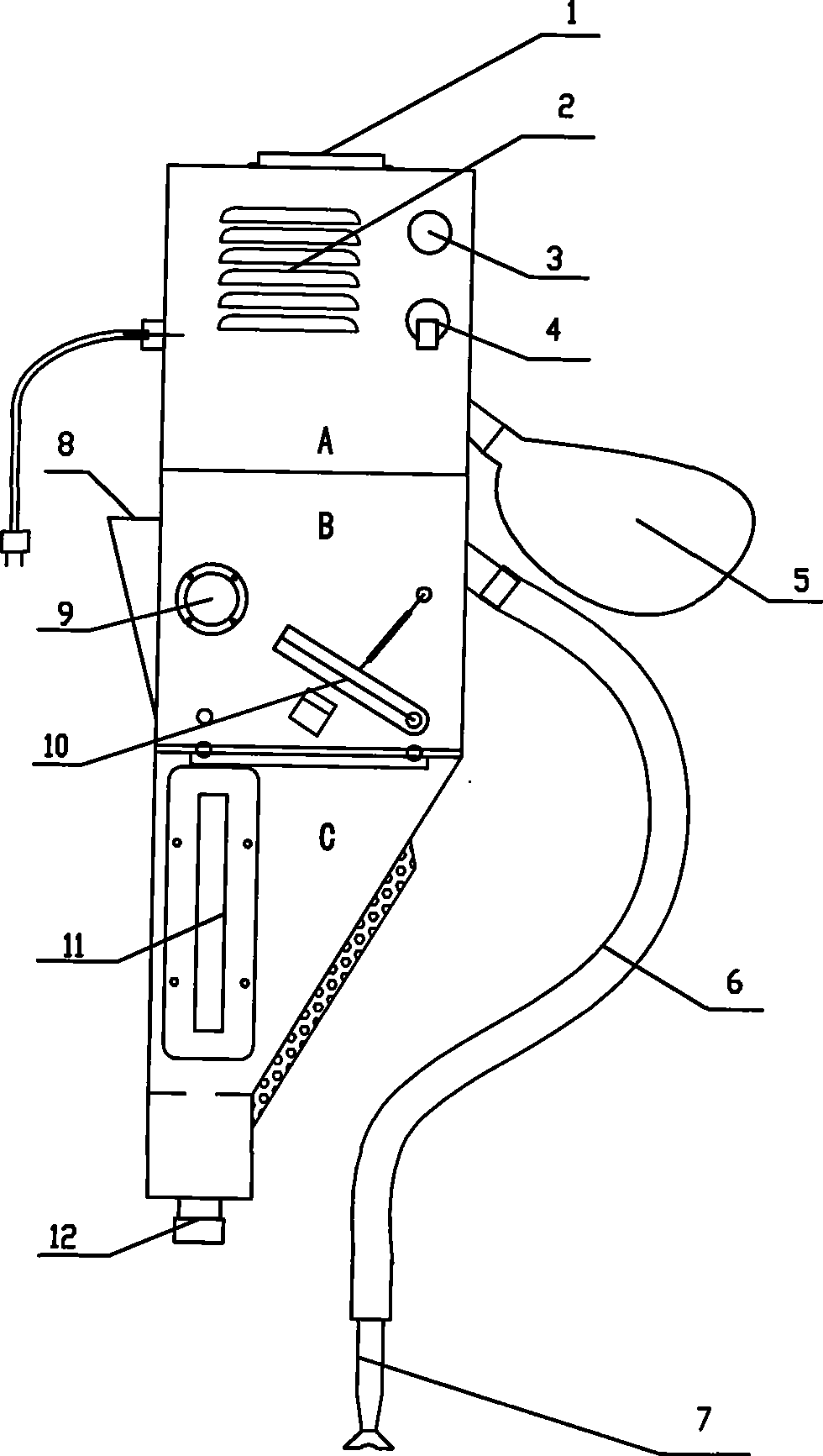 Submerged arc flux recovery device