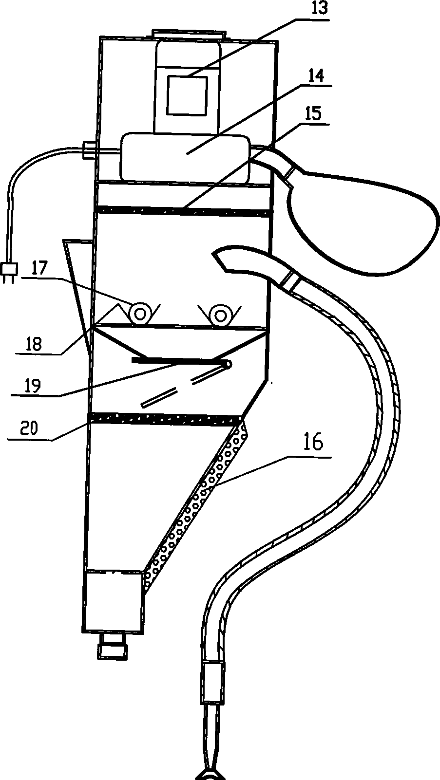 Submerged arc flux recovery device