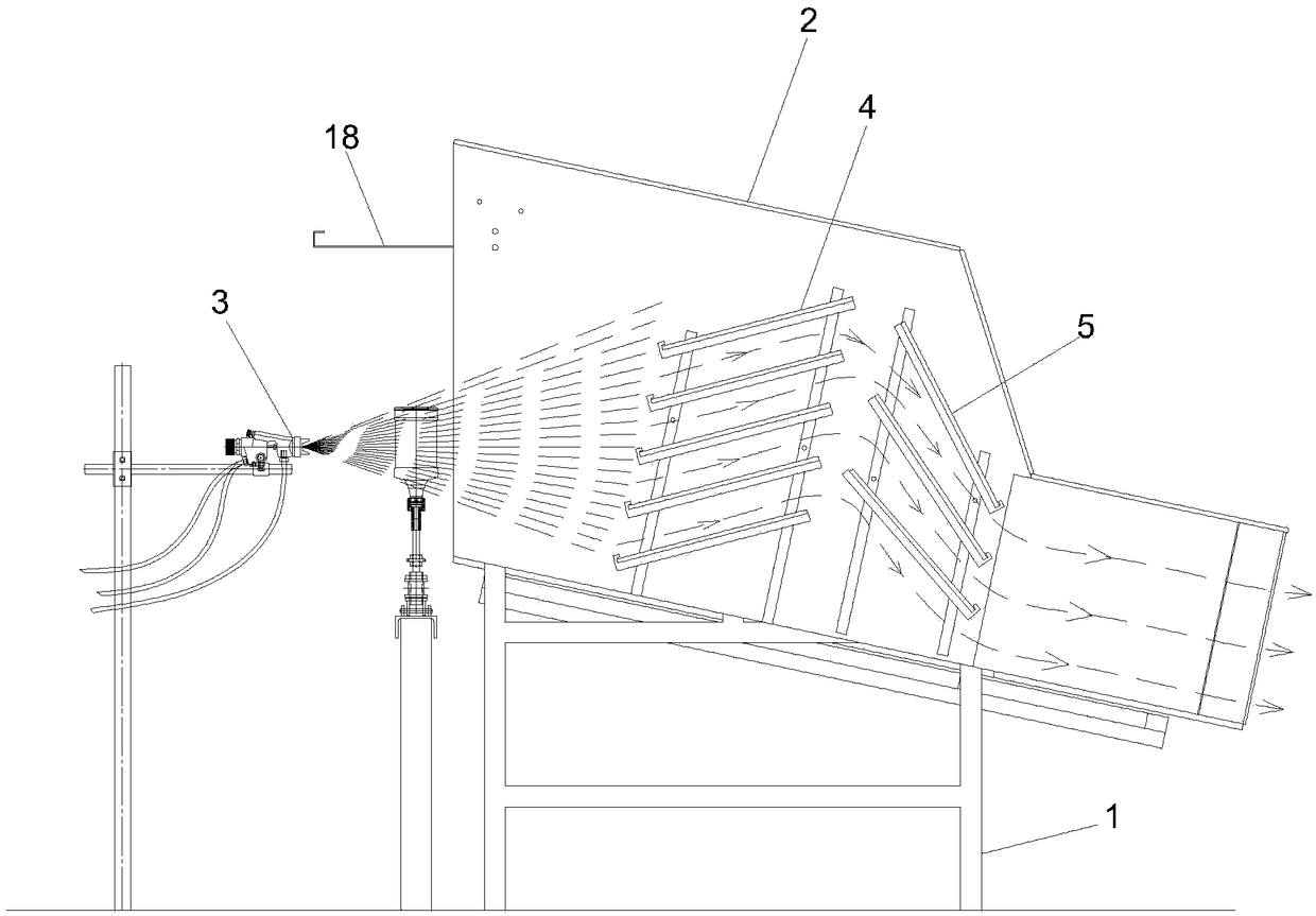 Box body equipment with glaze paint recovering function