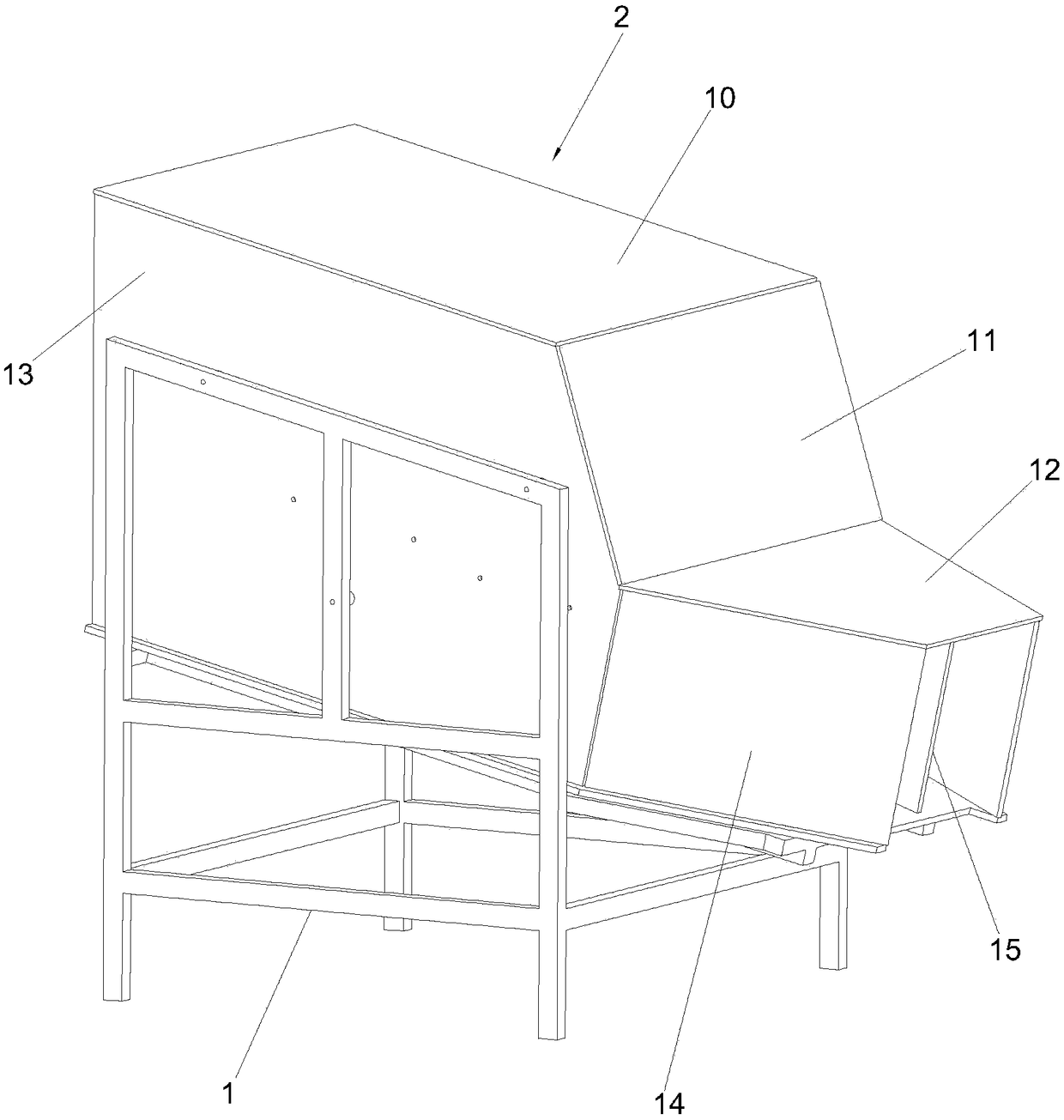 Box body equipment with glaze paint recovering function