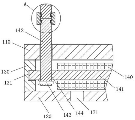 A kind of ultra-long aluminum alloy beam low-pressure casting mold and casting method thereof