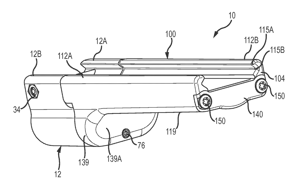 Grip aiming device for weapons