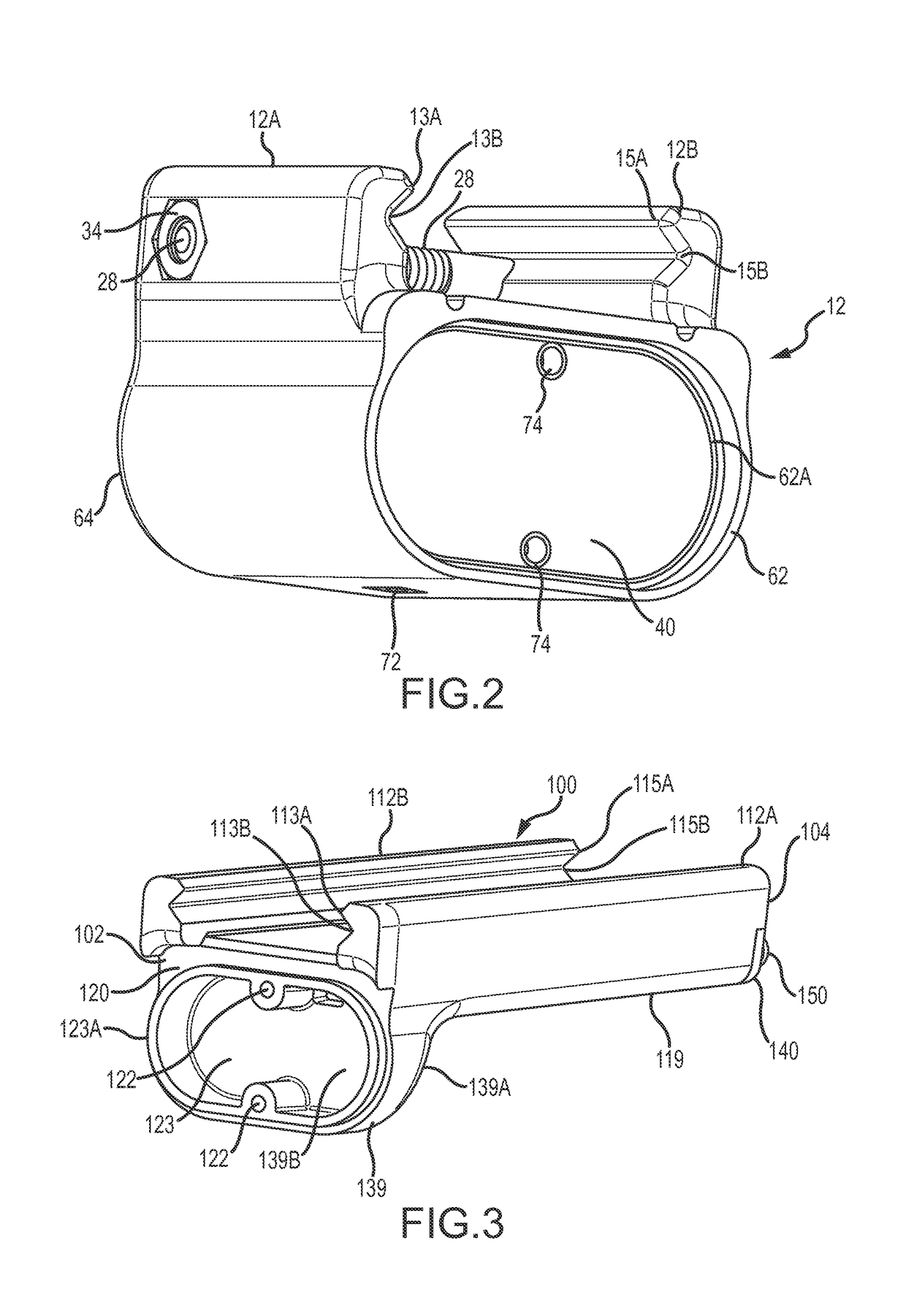 Grip aiming device for weapons