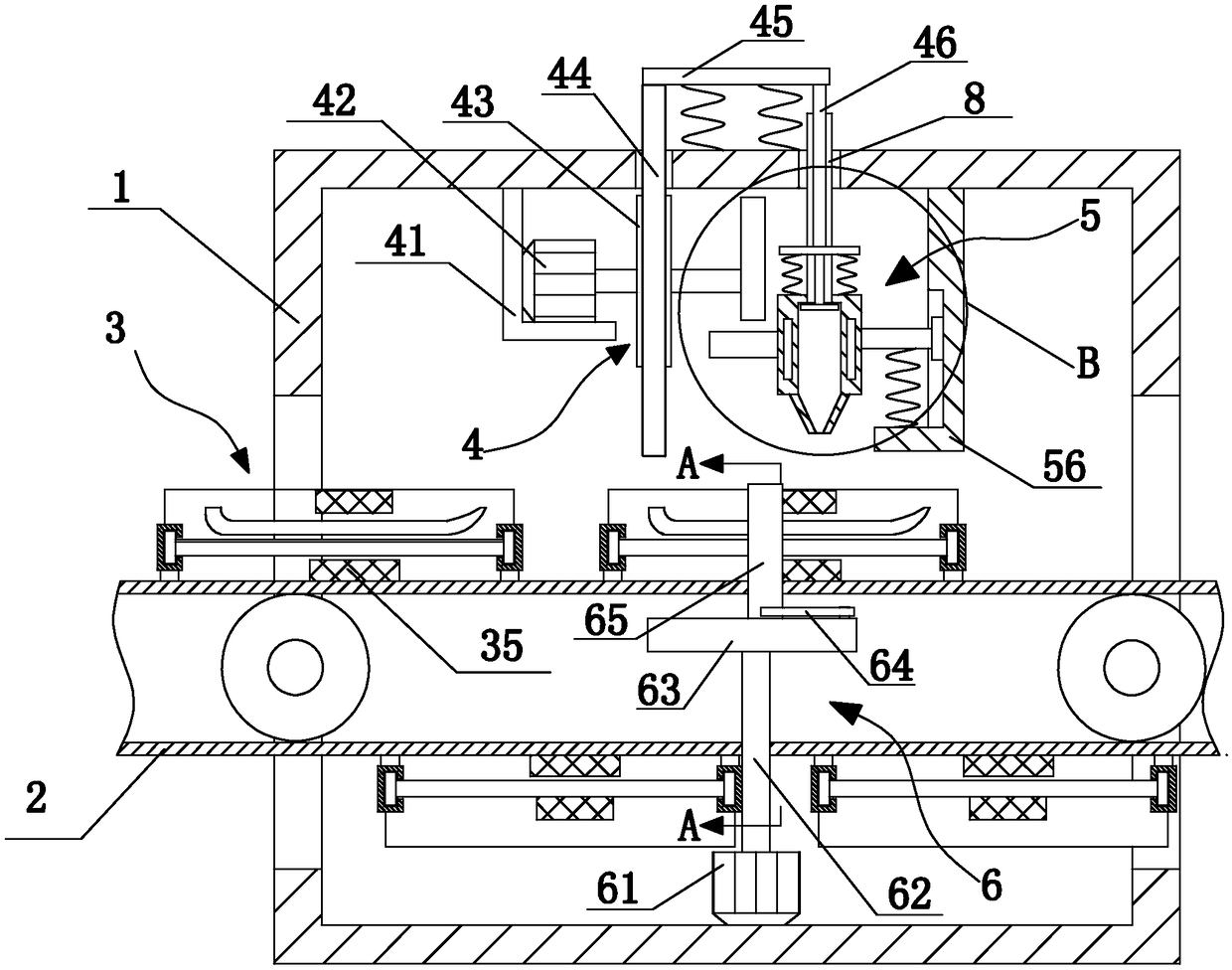 Automatic and efficient gluing device for shoemaking