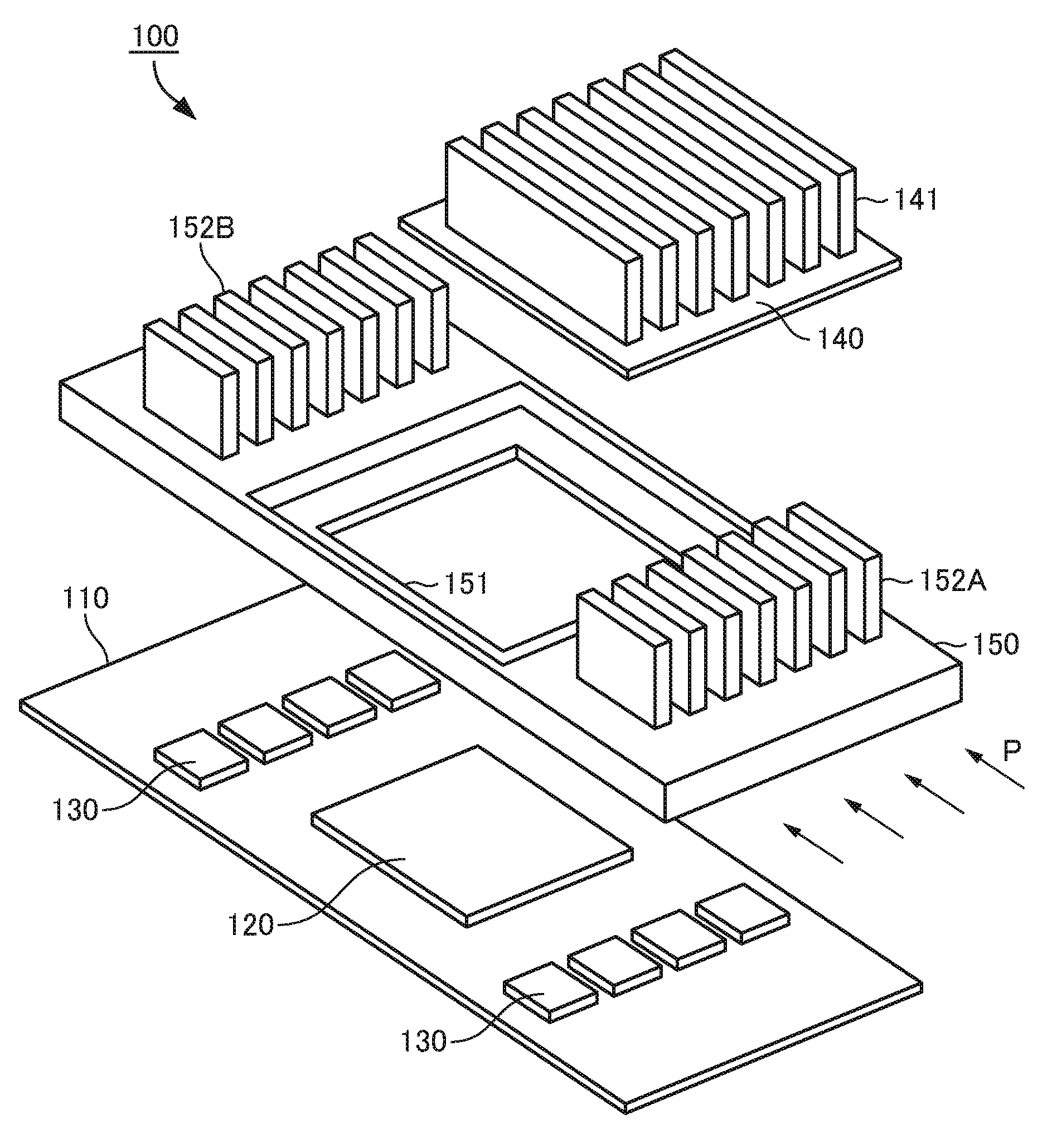 Device and a cooling structure