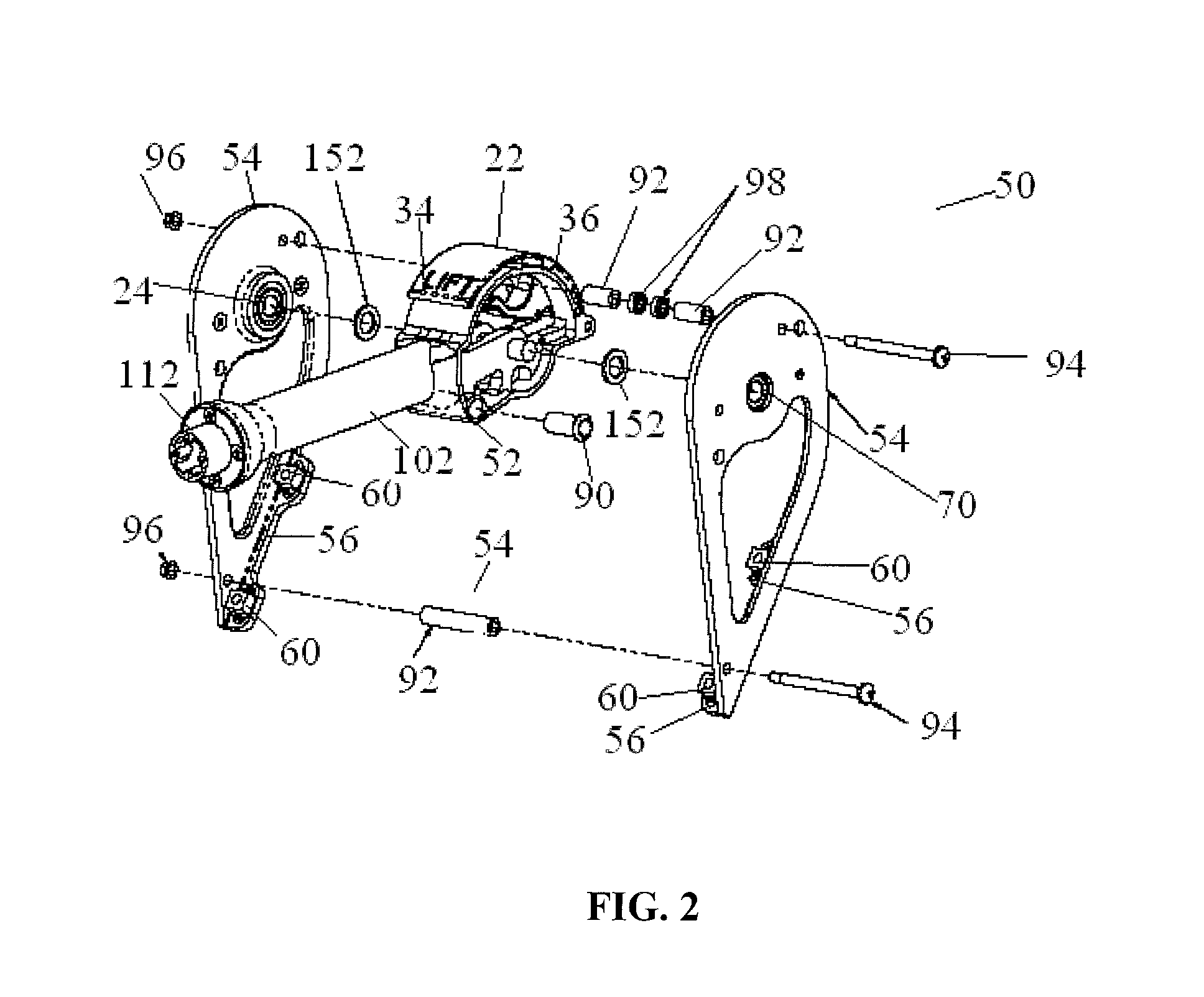 In-arm monitor seat