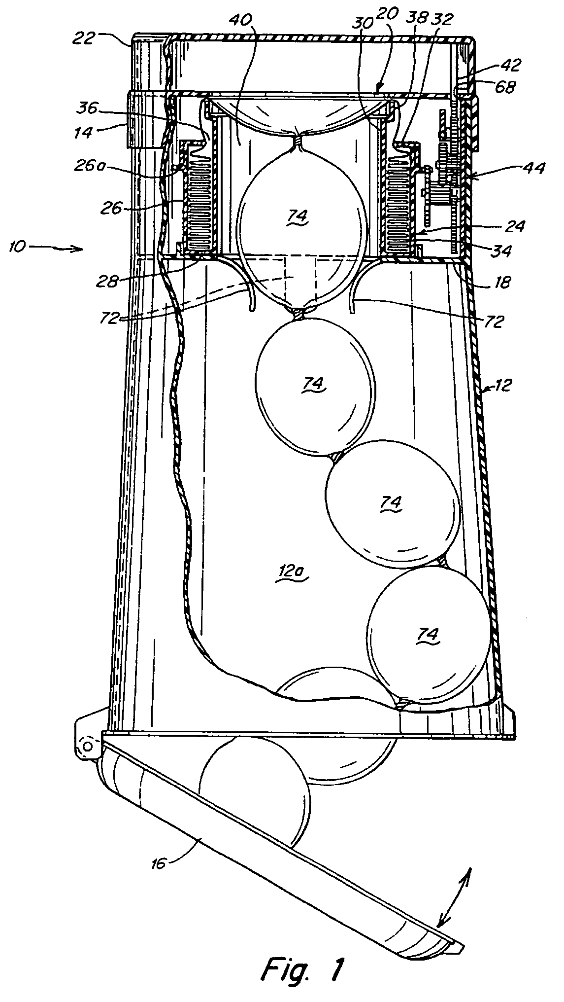 Waste disposal device including a film cutting and sealing device