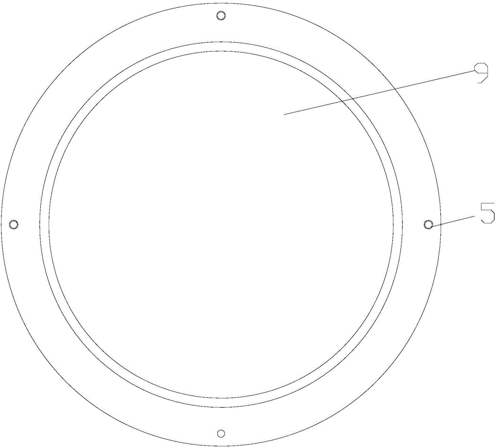 Centrifugal casting mold composite end cover and method for carrying out composite roll centrifugal casting through same