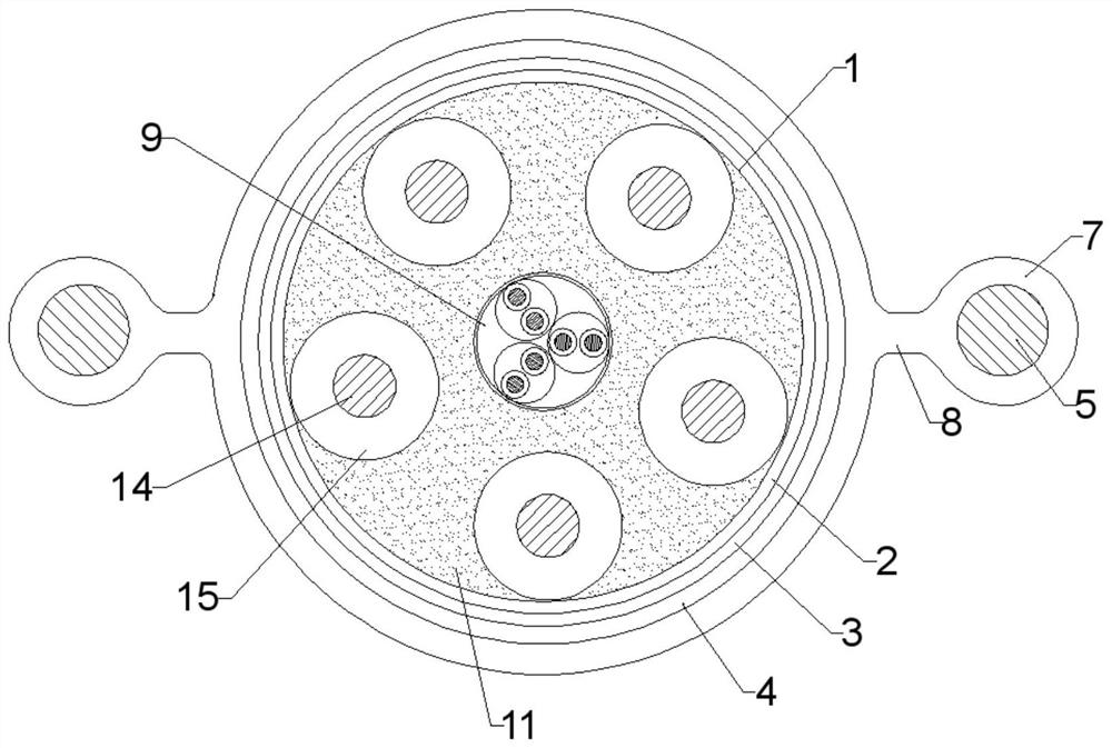 High-strength scratch-resistant communication cable