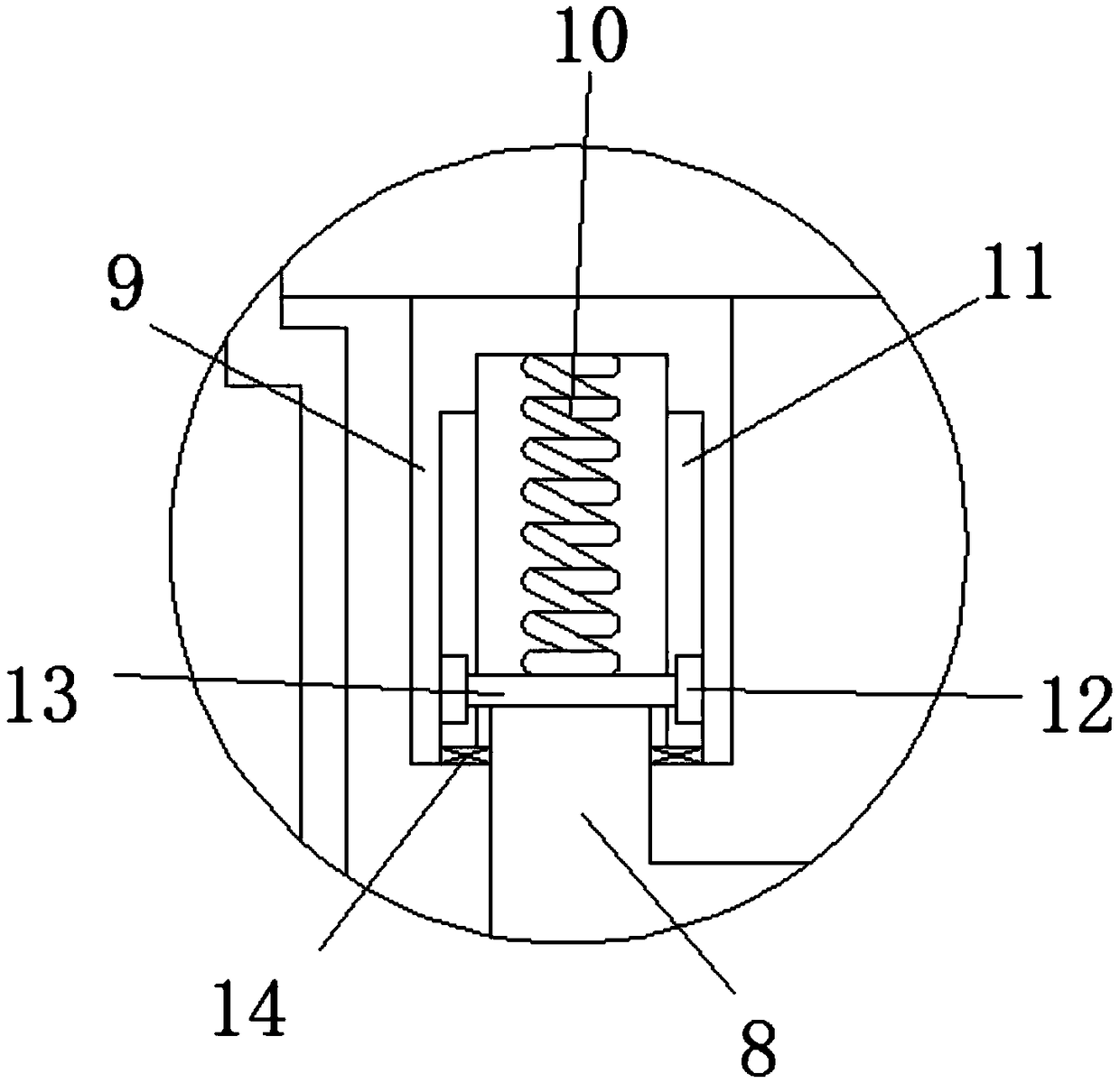 Damping type material blockage prevention corn thresher