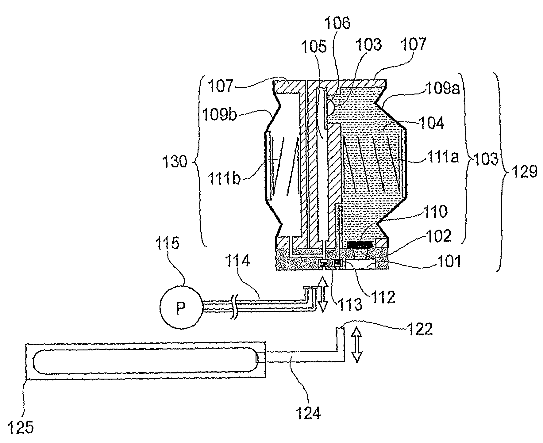 Ink storing system and ink delivering system