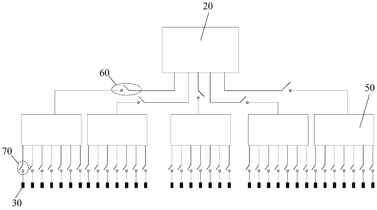 Transfer device, Micro-LED grains and transfer method