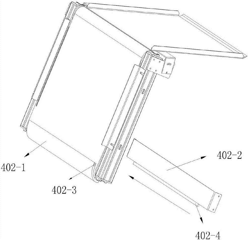 Turnover production line for articles large in surface friction coefficient difference