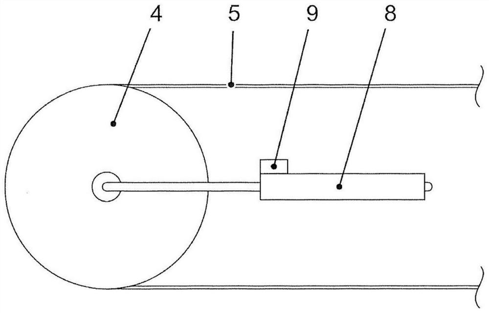 Method for predicting the remaining service life of a saw band, and bandsaw machine