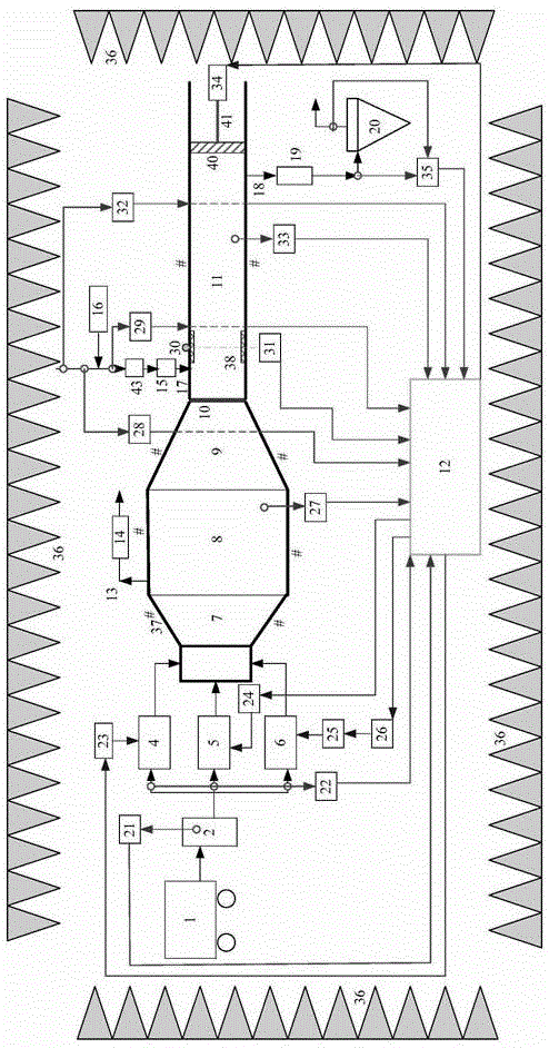 Fine particle emission reduction device for combustion energy system based on the principle of acoustic condensation