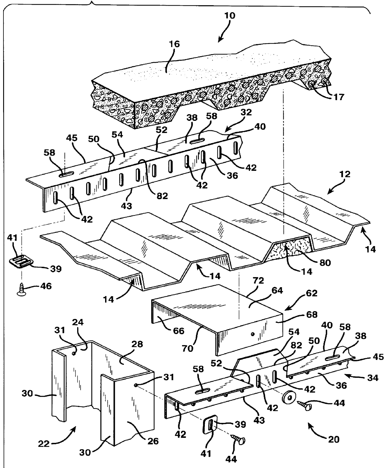 Seismic and fire-resistant head-of-wall structure