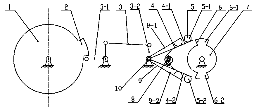 Shaft rotation limiting mechanism, shaft system and three-position electric switch using the mechanism