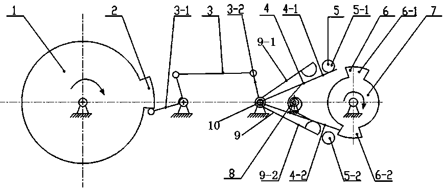 Shaft rotation limiting mechanism, shaft system and three-position electric switch using the mechanism