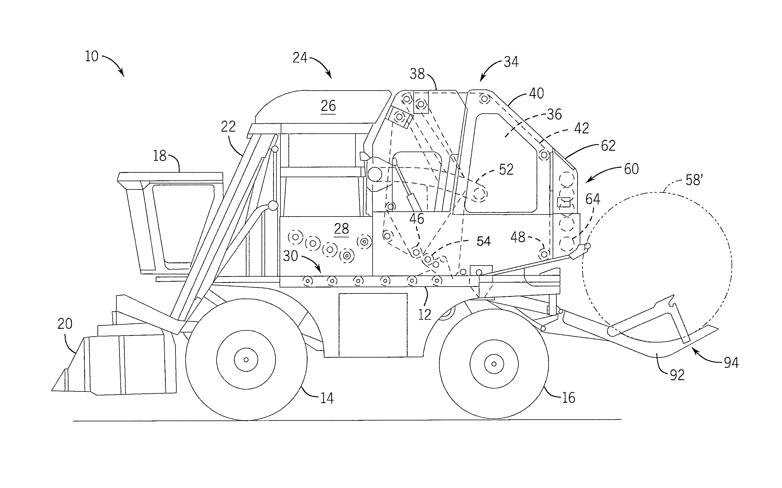 Module wrap feed arrangement