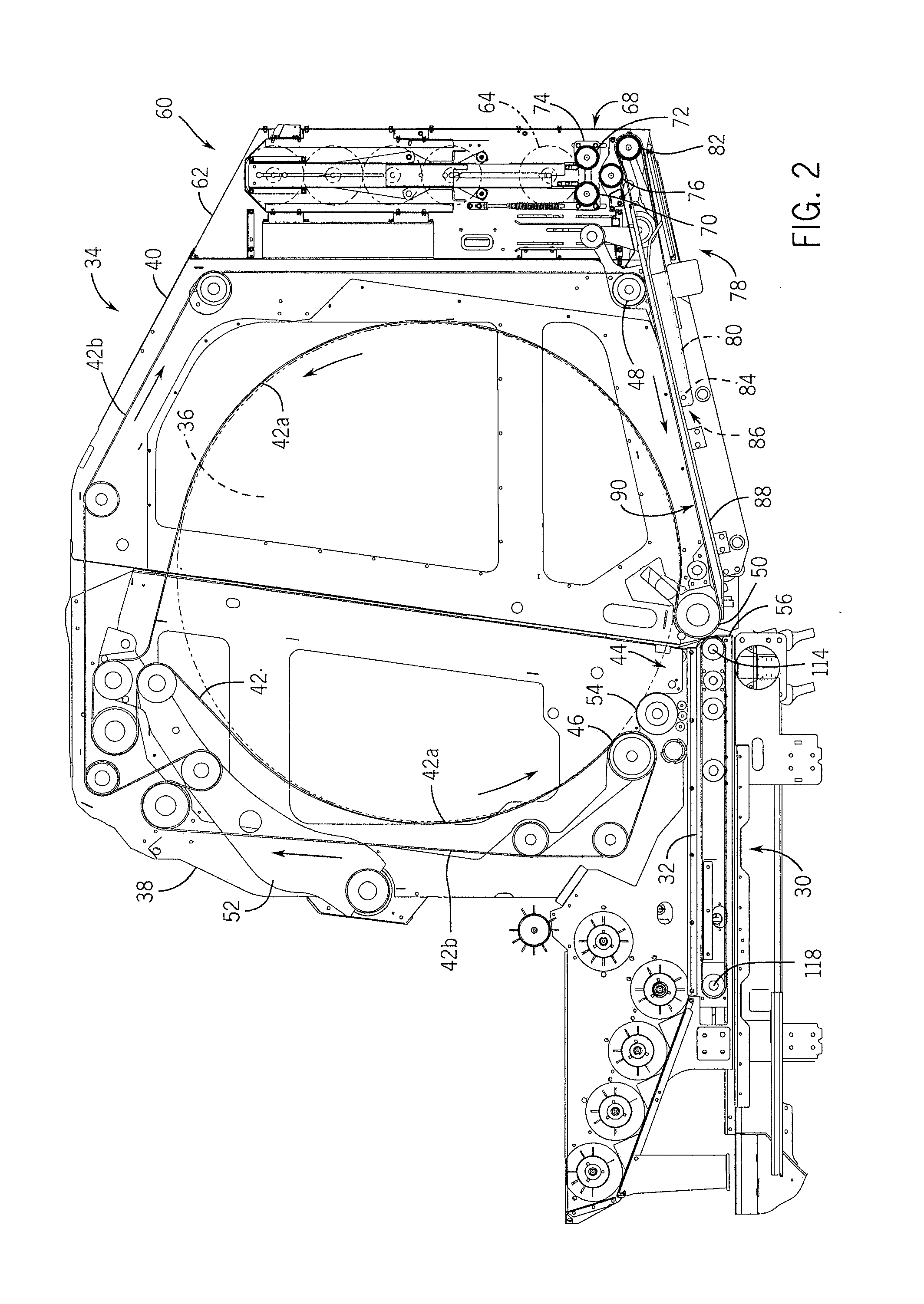 Module wrap feed arrangement