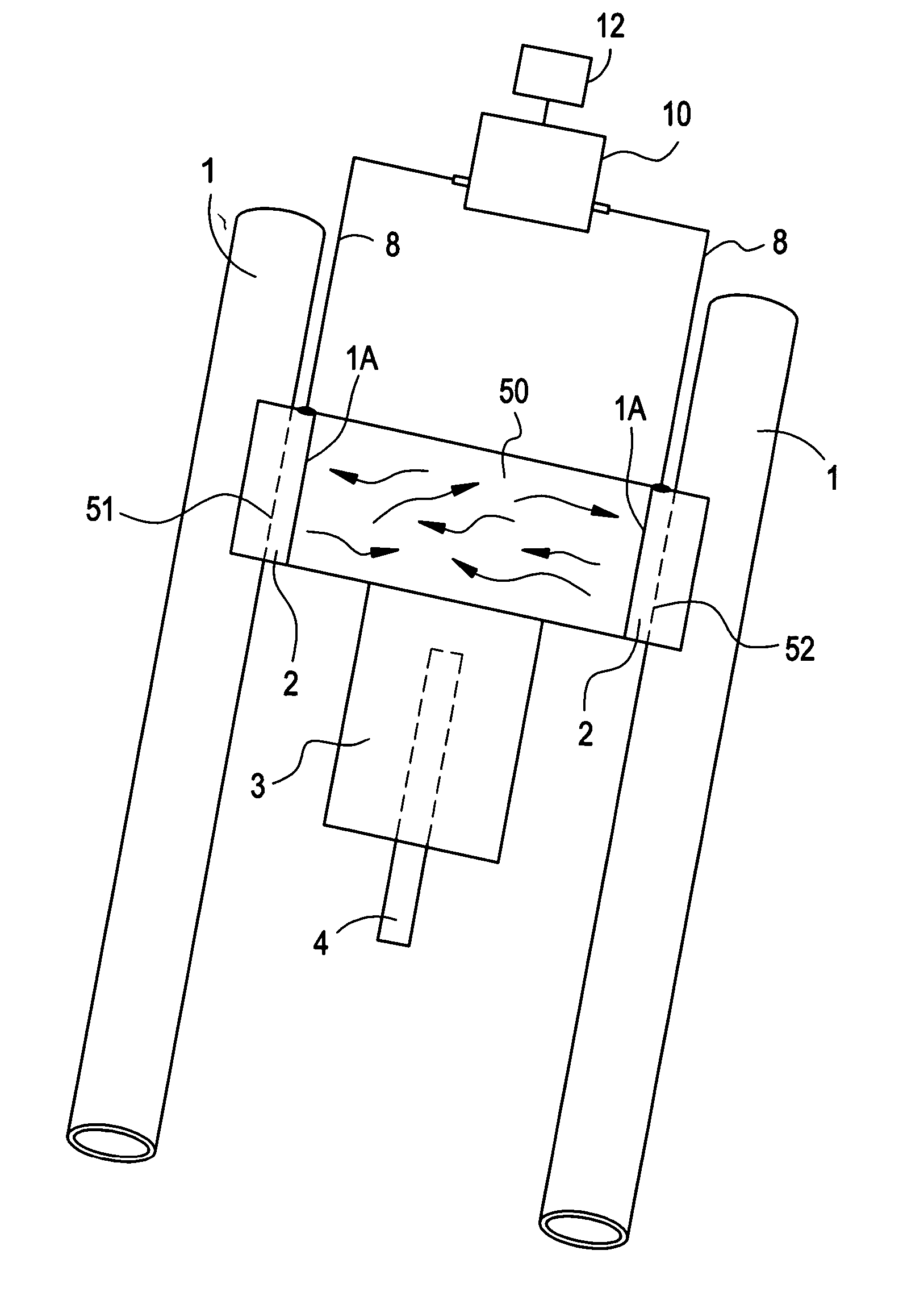 Deposition sensor based on differential heat flux measurement