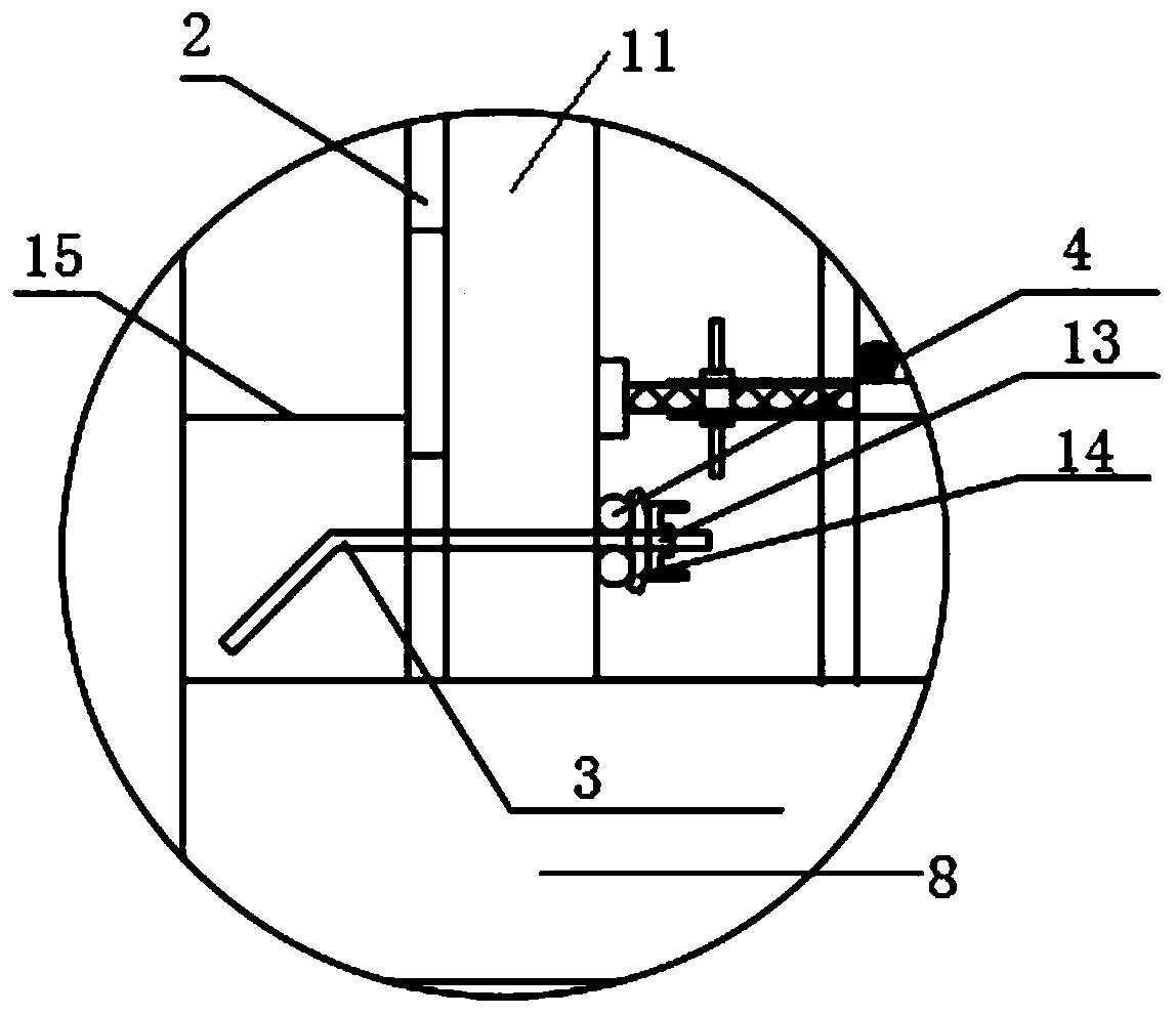 Self-anchored template bracket system for connecting channel and construction method