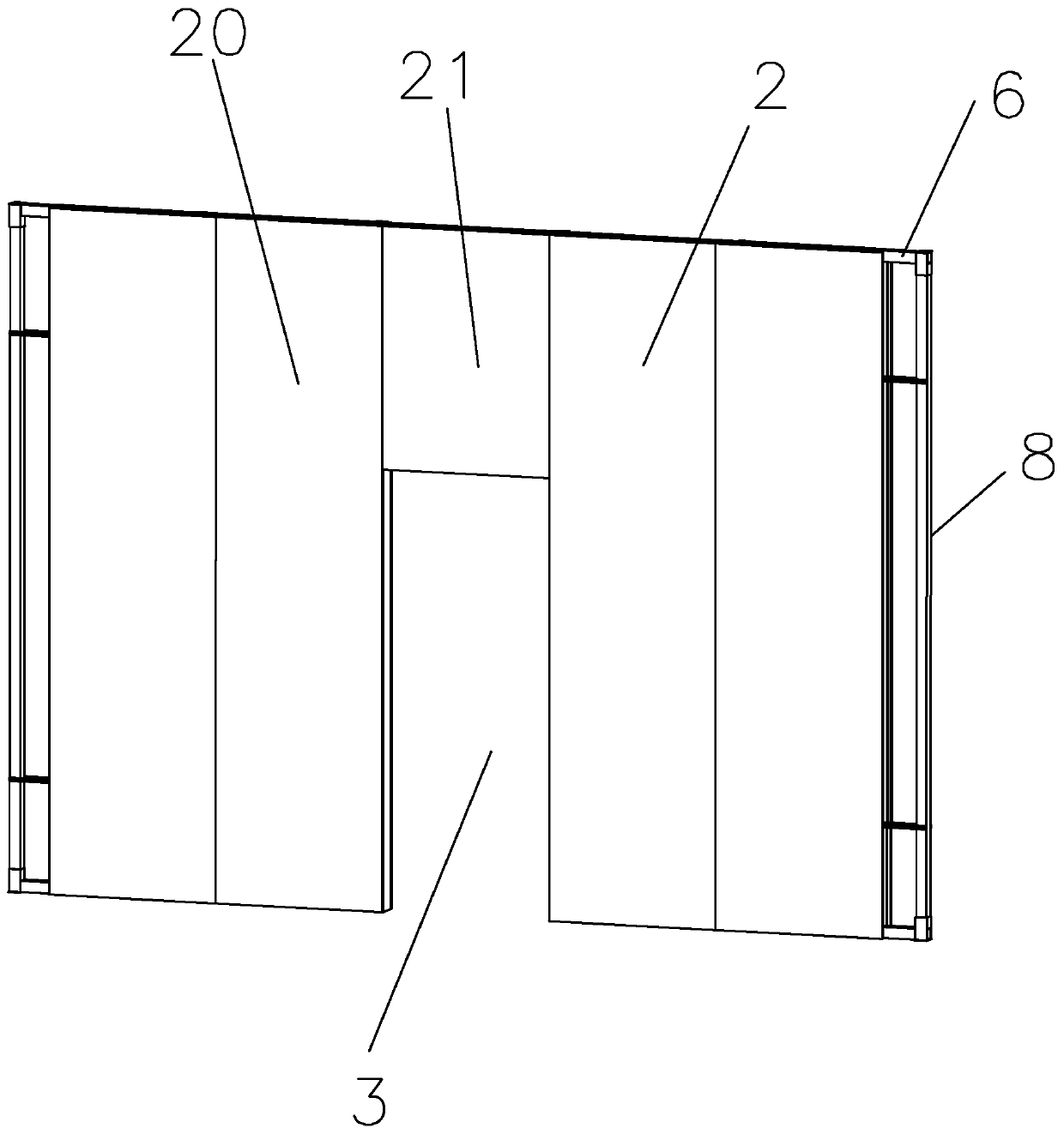 Invisible door pocket