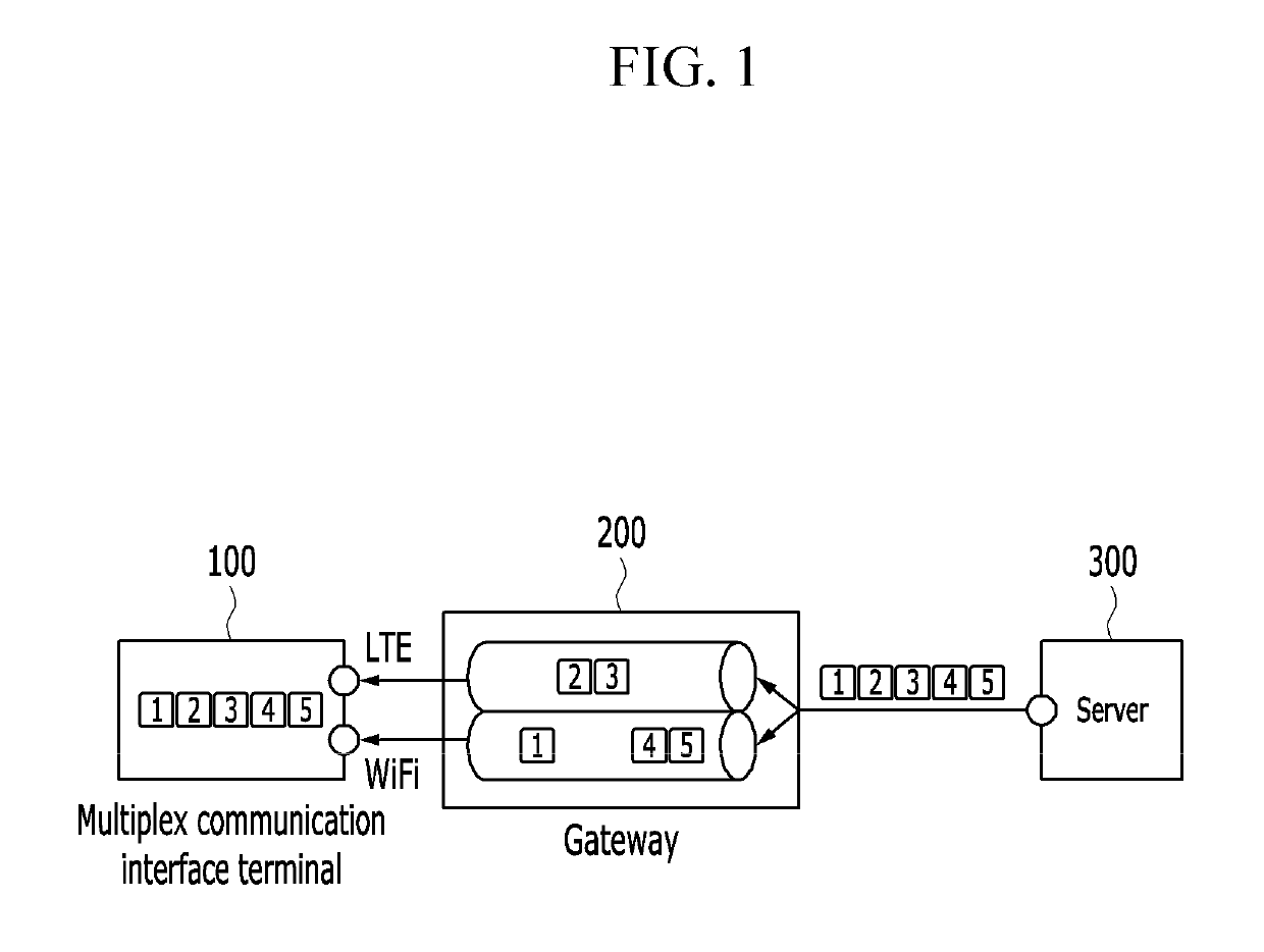 Network device and terminal for multi-path communication, operation method thereof, and program implementing operation method