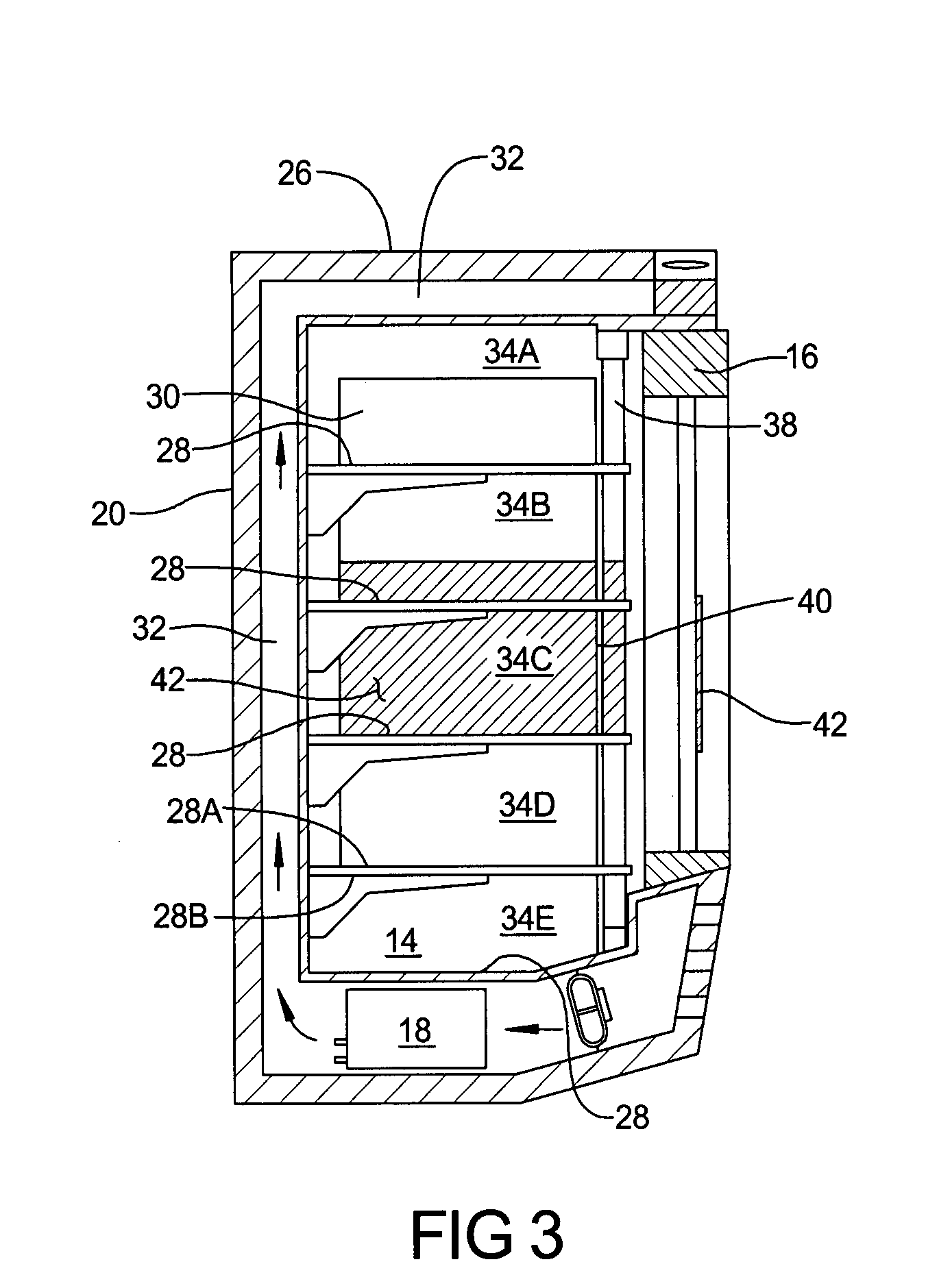 Refrigerated display merchandiser with light filter