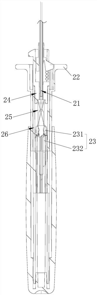 Meniscus suturing instrument with good stability