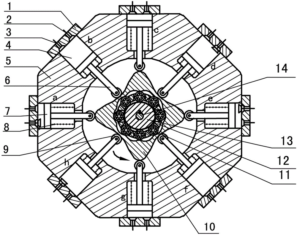 Two-phase outer cam shock wave rolling transmission internal combustion engine