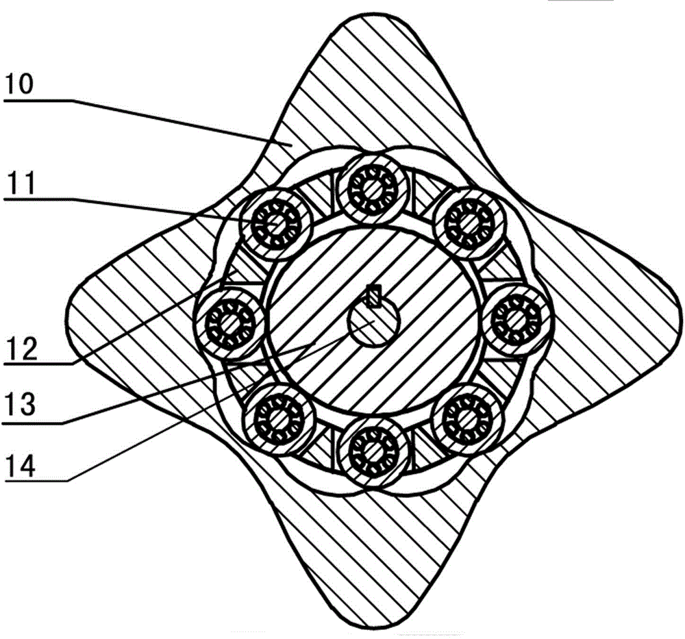 Two-phase outer cam shock wave rolling transmission internal combustion engine