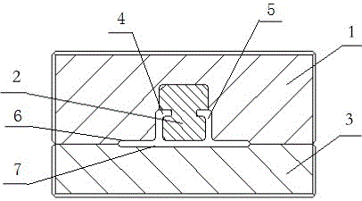 Pultrusion sectional material mould with embedded core mould