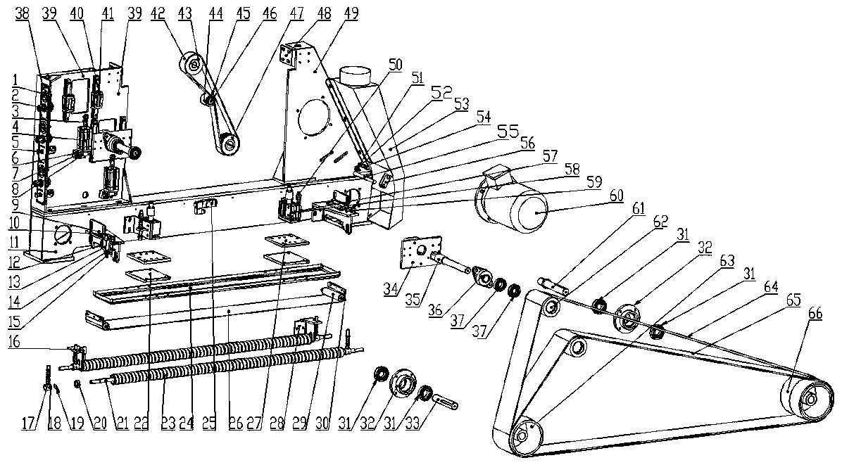 Transverse belt sanding mechanism