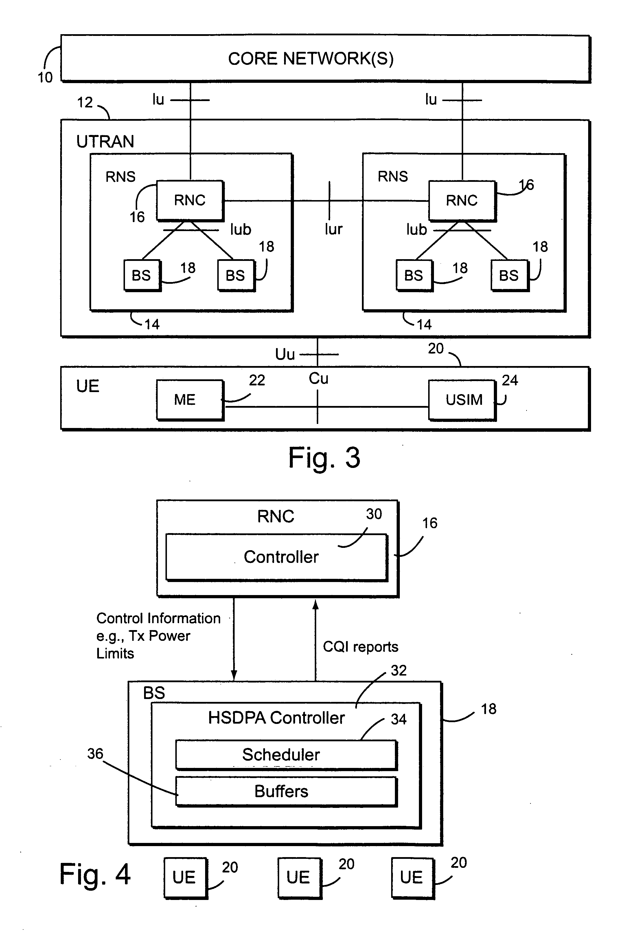 High speed shared radio channel transmit power control