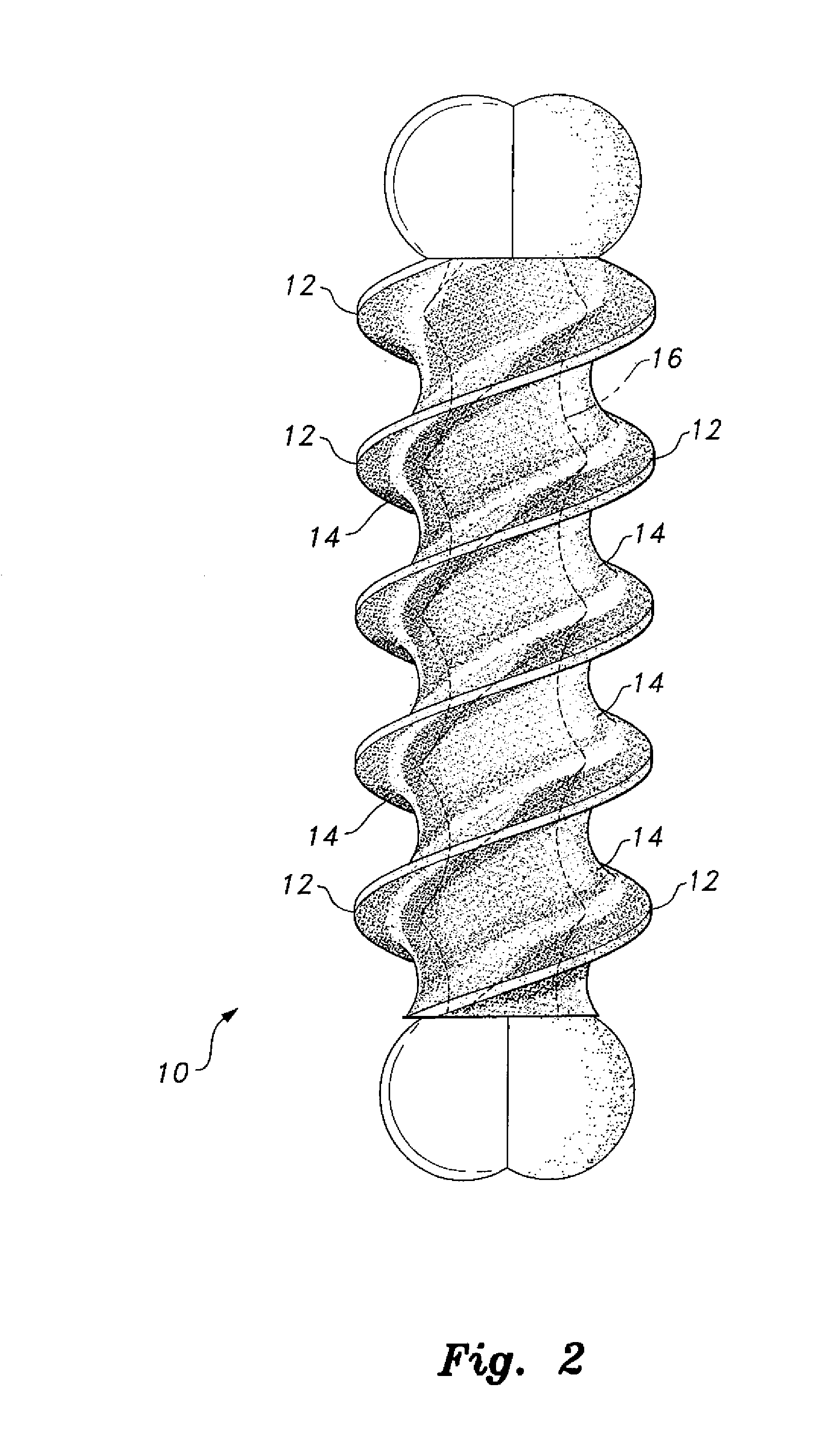 Helix-shaped dog chew